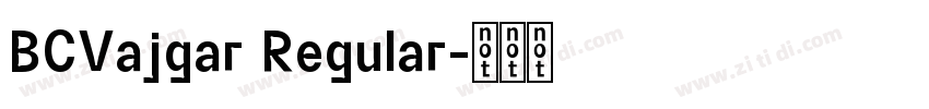 BCVajgar Regular字体转换